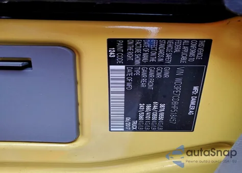 2017 Mercedes-Benz Sprinter 2500 из США, поврежденный, VIN WD3PE7CD8HP518457